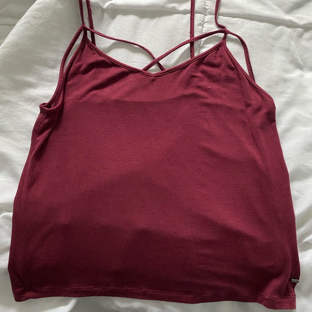 American Eagle Soft & Sexy Maroon Tank Top
